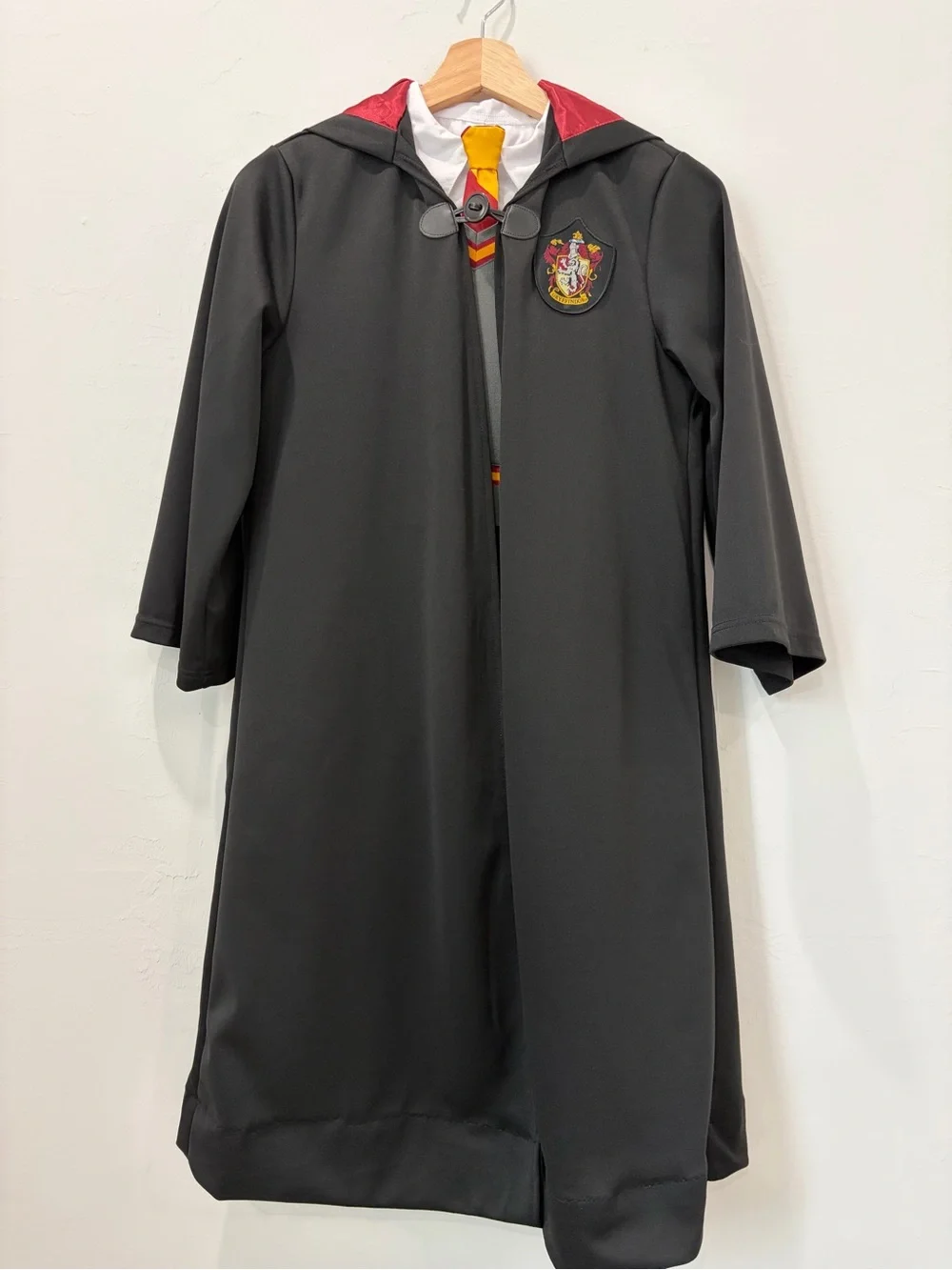 Harry Potter Black Kids Long Wizard Robe Jacket with Crest